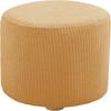 Ottoman Slipcovers Round Small/Medium/XX-Large/Large, Stretch Velvet Ottoman Cover 40/30/36/25/18/42/20, Storage Footstool Cover Slipcovers, Stool Pouf Furniture Protector Slipcover(#16,W14"xH14") view 1