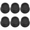 4/6Pcs Bed Riser 4 Inch Heavy Duty Round Riser Plastic Bed Lift Riser Sofa Couch Lift Riser Table Leg Riser in Height(6,black) view 2