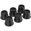 4/6Pcs Bed Riser 4 Inch Heavy Duty Round Riser Plastic Bed Lift Riser Sofa Couch Lift Riser Table Leg Riser in Height(6,black) view 3