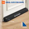 MAGZO Draft Stopper for Bottom of Door 36 Inches, Black, Home Essential view 2