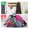Bonsicoky 4 Pcs Heavy Duty Wall Mounted Coat Hooks - Zinc Alloy Single Prong Hangers for Coats, Handbags, and Towels, Includes Screws - Black view 4