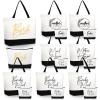 Sanwuta 16 Pcs Bridesmaid Bags with Makeup Bag for Wedding Bridal Party view 1