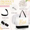 Sanwuta 16 Pcs Bridesmaid Bags with Makeup Bag for Wedding Bridal Party view 2