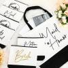 Sanwuta 16 Pcs Bridesmaid Bags with Makeup Bag for Wedding Bridal Party view 4