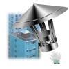 Chimney Flue Caps, Cone Top Chimney Cap in 201 Stainless Steel with Gloves, Round Roof Exhaust Cap for Outside, Keep The Rain Out and Insulation(7 cm/2.76 in) view 1