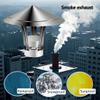 Chimney Flue Caps, Cone Top Chimney Cap in 201 Stainless Steel with Gloves, Round Roof Exhaust Cap for Outside, Keep The Rain Out and Insulation(7 cm/2.76 in) view 3