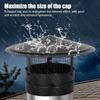 12Inch Chimney Cap,6/7/8/10 Inch Adjustable Stainless Steel Chimney Cap,304 Steel Round Rain Cover with Mesh Screen,Universal Cone Top Roof Cap for Wood/Oil Stove Vent,Weatherproof & Easy Installation view 2