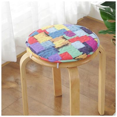 1/2/4 Pack Round Bar Stool Cushions,Round Chair Pads Non-Slip Kitchen Dining Seat Cushions High Stool Chair Cushion for Kitchen Chairs Indoor (Color 3, 34CM(4 Pack))