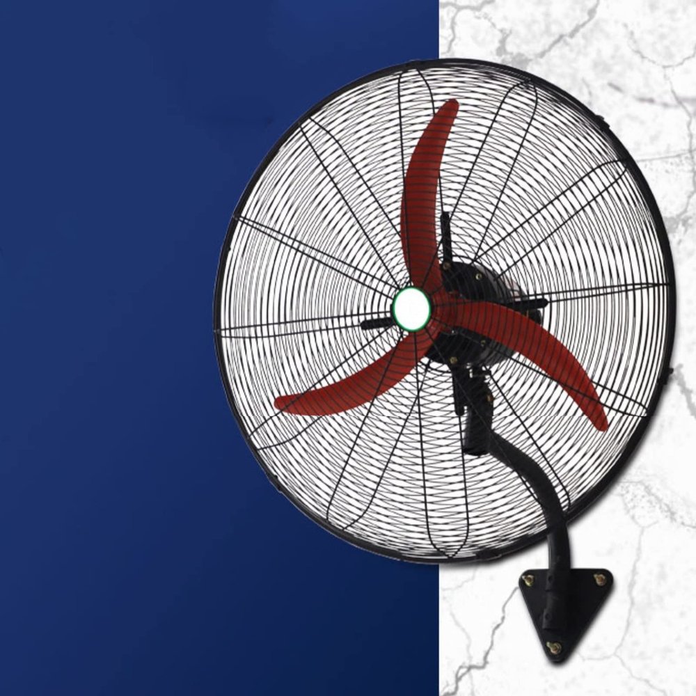 Dntum 22/27/31 Wall Mount Fan, 3 Blades Metal Wall Fan for Indoor, Home, Office and Shop, 3-Speed Oscillating Wall Mount Fan (55cm/22in)