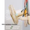 Dntum Indoor Swing Wall Fan with Remote Control - for Home Garage Office (Beige 14In) view 3