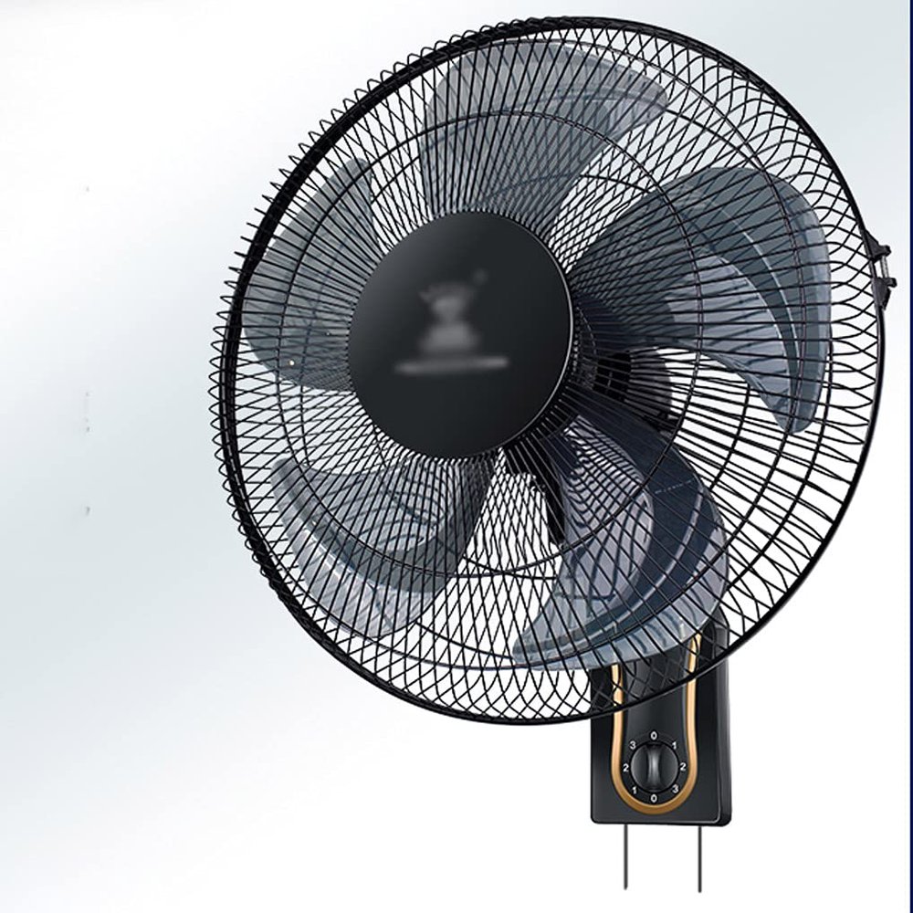 Dntum Household Wall Mount Fans,16 inches-5 Fan Blades-3 Speed Wall-Mounted Fans, Powerful Wind-Driven Fans, Household-Industrial Shaking Head Wall-Mounted Fans