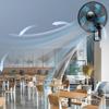 Dntum 18 Inch 45cm Oscillating Wall Fan, 3 Speed Settings, Wall Mounted Air Cool Fan, Timer & Remote Control view 2