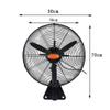 Dntum Wall-Mounted Industrial Fan, 3-Speed Adjustable Wind Speed, Wall Strong Metal Horns Electric Fan, 20/25/30 Inches (20 Inches) view 4