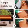 JACOJE Patio Cushion Covers 24x24/22/20 inch, Waterproof Outdoor Sofa Seat Cushion Covers Waterproof Outdoor Replacement Patio Cushion Slippers for Sectional Sofa, Wicker Chair(26,60 * 55 * 10CM) view 3
