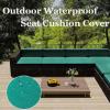 JACOJE Patio Cushion Covers 24x24/22/20 inch, Waterproof Outdoor Sofa Seat Cushion Covers Waterproof Outdoor Replacement Patio Cushion Slippers for Sectional Sofa, Wicker Chair(20,50 * 55 * 10CM) view 2