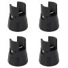 ACEFCXAUSVC Furniture Risers Adjustable Furniture Legs ABS Bed Risers Adds 5cm Height Heavy Duty Support Feet 4 Pcs Sofa Raisers, for Table Stools Couch Furniture(Black) view 1