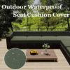 JACOJE Patio Cushion Covers 24x24/22/20 inch, Waterproof Outdoor Sofa Seat Cushion Covers Waterproof Outdoor Replacement Patio Cushion Slippers for Sectional Sofa, Wicker Chair(21,55 * 45 * 10CM) view 2