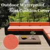 JACOJE Patio Cushion Covers 24x24/22/20 inch, Waterproof Outdoor Sofa Seat Cushion Covers Waterproof Outdoor Replacement Patio Cushion Slippers for Sectional Sofa, Wicker Chair(25,60 * 60 * 10CM) view 2