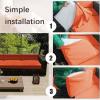 JACOJE Patio Cushion Covers 24x24/22/20 inch, Waterproof Outdoor Sofa Seat Cushion Covers Waterproof Outdoor Replacement Patio Cushion Slippers for Sectional Sofa, Wicker Chair(25,60 * 60 * 10CM) view 3