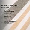 9Threads Cotton Turkish Beach Towel with Towels Oversized 36"x72" Pool Absorbent Extra Large Quick Dry Sand Travel Towel (Sage & Sand, 2 Pack) view 3