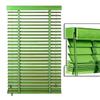 2" Slats Cordless Faux Wood Window Blinds for Indoor Windows, Natural Solid Window Blinds, Custom Size 15-75 Inch Width(Green) view 1