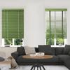 2" Slats Cordless Faux Wood Window Blinds for Indoor Windows, Natural Solid Window Blinds, Custom Size 15-75 Inch Width(Green) view 2