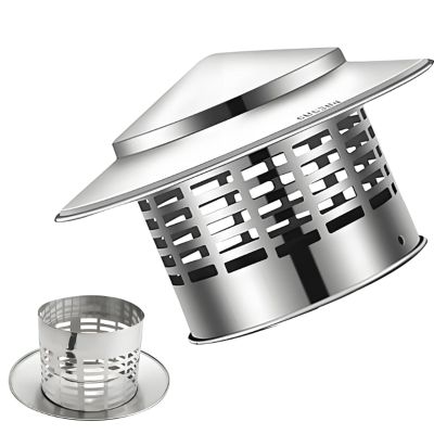 Chimney Cover 4.3/6.3/7.9/9.8/11.8in Round Roof Rain Chimney Cap304 Stainless Steel Stove Pipe Chimney CapChimney Flue Vent Cap for Weather-Proof(75mm/3in)