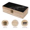 QMNLKH Wooden Box Wood Storage Box Trinket Box Dark Powder Printed Storage Boxes with Lids for Souvenirs And Jewelry view 3