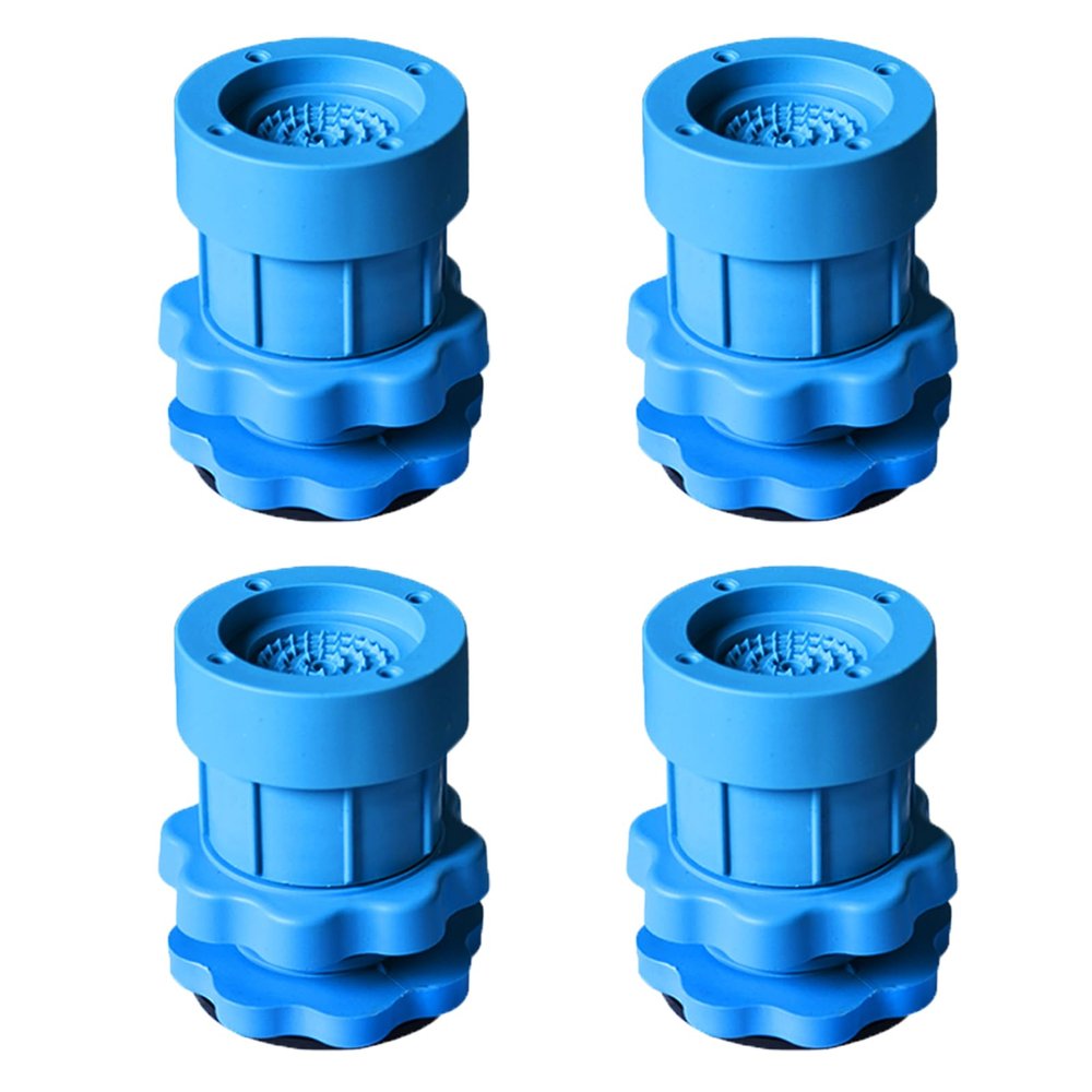 ACEFCXAUSVC Furniture Risers Adjustable Furniture Risers 4 Pcs Bed Raisers Support Up to 500kg Heavy Duty Support Legs Plastic Sofa Risers, Gray/Blue(Blue)