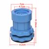 ACEFCXAUSVC Furniture Risers Adjustable Furniture Risers 4 Pcs Bed Raisers Support Up to 500kg Heavy Duty Support Legs Plastic Sofa Risers, Gray/Blue(Blue) view 2