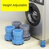 ACEFCXAUSVC Furniture Risers Adjustable Furniture Risers 4 Pcs Bed Raisers Support Up to 500kg Heavy Duty Support Legs Plastic Sofa Risers, Gray/Blue(Blue) view 3