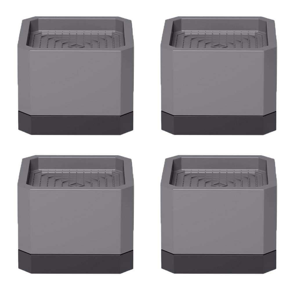 ACEFCXAUSVC Furniture Risers 4 Pcs Sofa Risers Plastic Furniture Raisers Support Up to 500kg Table Lifts Heavy Duty Support Feet Gray/Brown, Increased Device(Gray,7.5cm)