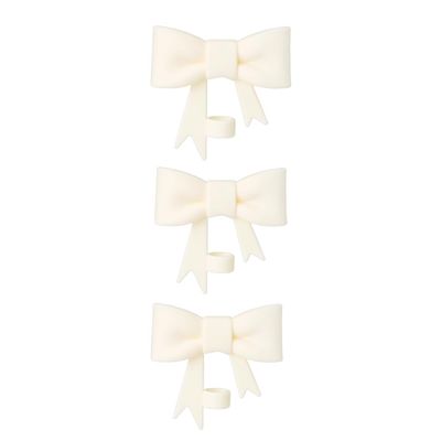 10mm Bow Shape Straw Topper for Stanley Cup (3PCS Cream White)