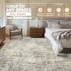 10x14 Area Rugs for Living Room Rug Washable: Abstract Large Rug Indoor Modern Carpet Non Slip for Dining Room Bedroom Nursery Home Office Beige Brown view 2