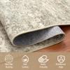 10x14 Area Rugs for Living Room Rug Washable: Abstract Large Rug Indoor Modern Carpet Non Slip for Dining Room Bedroom Nursery Home Office Beige Brown view 3
