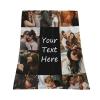 TYXLANOR Custom Blanket with Photos Text Customized Blanket for Teen Personalized Flannel Throw Blankets for Adult Kid Birthday Christmas, 10photo-40 x60 view 3