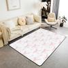 Erosebridal Pink and White Bow Area Rug 4'11" x 3'3", Cute Ribbon Dreamy Non Slip Living Room Rugs for Kids Girls Lady, Girly Bow Tie Decorative Carpet, Bowknot Love Heart Washable Indoor Floor Mat view 1