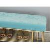 XYERDLYN Upholstered Shoe Storage Bench,2-Tier Entryway Shoe Bench with Velvet Seat and Gold Frame,Shoe Rack Bench for Hallway(Pink,100 x 35 x 45 cm) view 3