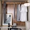 Oracra Closet Rod Heavy Duty Closet Rail Bracket with End Supports, 12 16 18 20 24 28 30 32 36 48 50 Inch Wardrobe Rod Holder for Hanging Clothes, Hanger Bar Dividers(Gold,51cm (20 in)) view 2