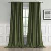 DUALIFE Olive Green Curtains 102 Inches Long 2 Panels Set, Room Darkening Blakcout Thermal Insulated Window Drapes for Living Room Bedroom 50 by 102 inch view 1