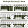 DUALIFE Olive Green Curtains 102 Inches Long 2 Panels Set, Room Darkening Blakcout Thermal Insulated Window Drapes for Living Room Bedroom 50 by 102 inch view 3