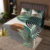 Erosebridal Boho Mid Century Quilt Set Queen Modern Abstract Geometric Bedspread Set,Retro Minimalist Aesthetic Bedspread Sets Line Art Coverlet Set for Women Men,Green Room Decor view 2