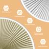 SEEUNANA No Tools No Drill Blinds Top Down Bottom Up Cellular Shades for Window Blackout Cordless Honeycomb Shades Pleated Blinds for Window Easy Install Window Shades (Beige,80" W x 80" H) view 3
