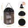 Trendy-floral-print Toy Storage Drawstring Tote Bags Rustic Horseshoe Barn Wooden Printed Large Toy Storage Bags Foldable Storage Bin view 2