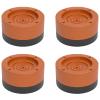 ACEFCXAUSVC Furniture Risers Cylindrical Sofa Risers Plastic Furniture Raisers 4 Pcs Bed Risers Increased Device Heavy Duty Table Lifts, Brown/White/Grey(Brown,3.5cm) view 1