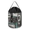 Trendy-floral-print Toy Storage Drawstring Tote Bags Retro Cool Camera Collection Printed Large Toy Storage Bags Foldable Storage Bin view 1