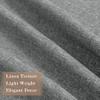 Fcosie Mid Grey Pinch Pleat 100% Blackout Drapes Linen Blend, Room Darkening, Energy Saving, Noise Reducing, Furniture Protecting, Heat and Light Blocking Extra Wide Curtains, 200Wx96L, 2 PCS view 3
