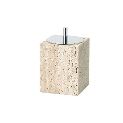 OJEVMLFVQ Soap Dispenser Beige Travertine Bathroom Accessories Set Natural Marble Soap Dispenser Soap Reed Diffuser Vanity Tray Kit Bathroom(Color-06)
