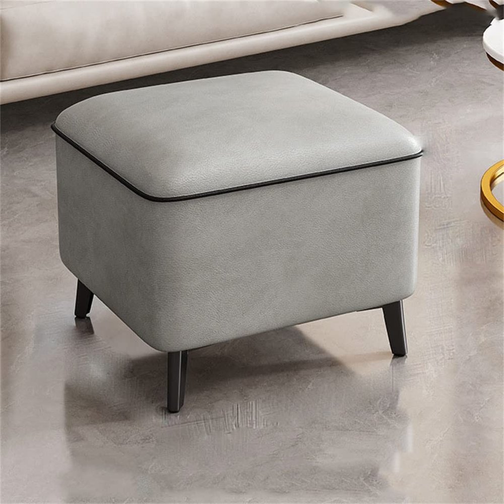 ONMYJFD Stool Household Small Low Stool Doorway Shoe Changing Stool Square Stool Living Room Sofa Bench(E)