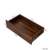 63" W Large Kitchen Pantry Storage Cabinet with 4 Doors, Freestanding Kitchen Hutch Cabinet with 4 Drawers & Microwave Shelf, Cupboard for Dining Room, Walnut view 4
